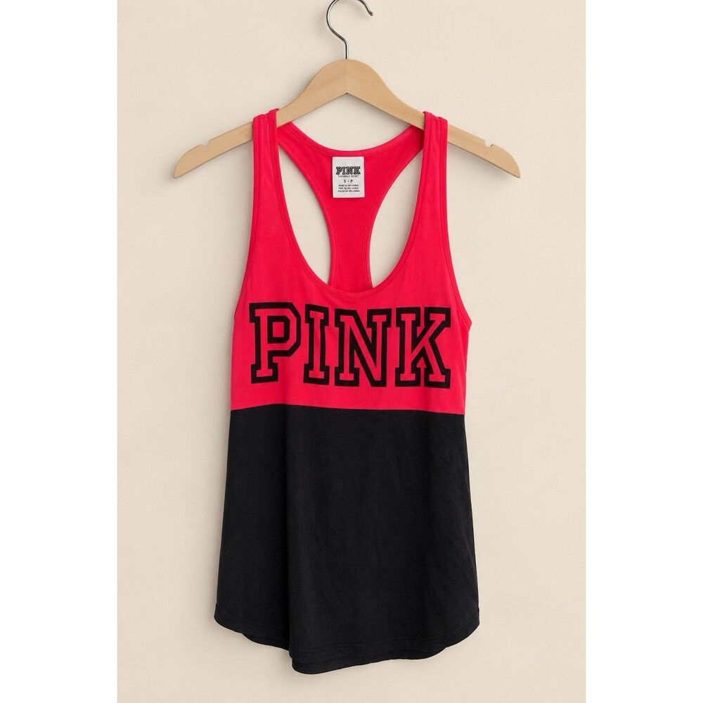 Victoria's Secret Pink Racerback Tank Top Size Small
